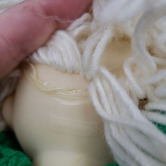 Crochet Doll 70s Retro Handmade Girl Christmas Gift Vtg Cottage Bedroom Decor - Picture 13 of 16